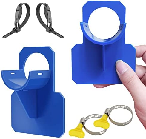 Set Mit 2 Blauen, Durchstich-, Reiß- Und Zugfesten Poolschlauchhalterungen (30 Bis 37 Mm)