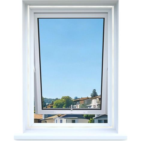 Apalus Universal-moskitonetz Mit Reißverschluss, Transparent, Für Fenster, Waschbar Und Zuschneidbar, 130 X 150 Cm (1 Stück, Weiß)