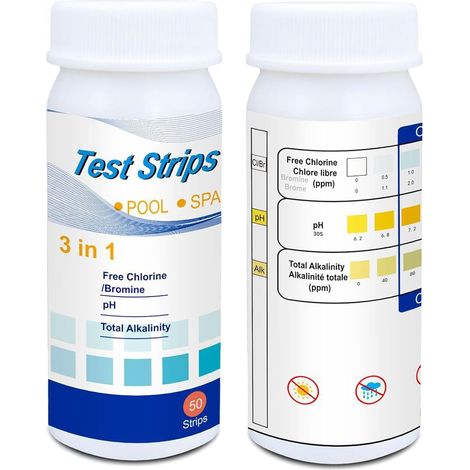 100-ml-pooltester, 3-in-1-poolwassertester, Ph-tester Für Whirlpools, Chlortester, Ph-wert-test Für Pools, Ph-wert-messung Für Pools, Tac-tester Für Pools, Alkalinitätstester Für Pools, Ph-wert-messun