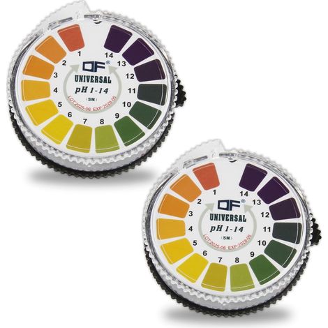 2-teilige Universelle Ph-testpapierrolle, Messbereich 0–14, 10 M Ph-meter Für Schwimmbad-ph-tests, 5 M/rolle Ph-tester Für Aquarien, Speichel-, Wasser- Und Bodenanalysen