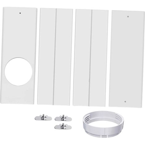 Tragbares Fensterklimaanlagen-set Mit Rundkupplung, Einstellbarer Und Robuster Abdichtung, Leichtem Und Strapazierfähigem Pvc-material, Schiebefensterdichtung, Schiebelüftungsset