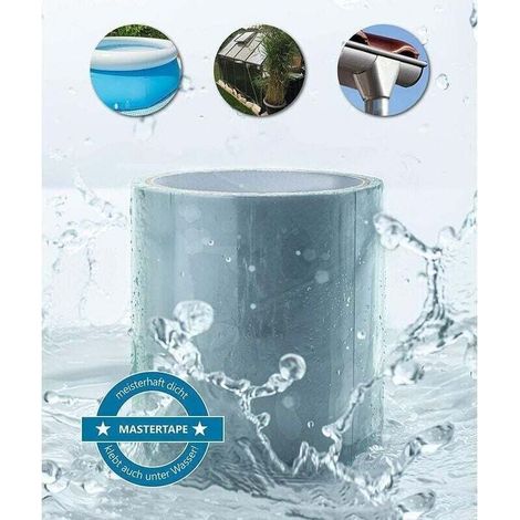 Unterwasserklebeband. Dichtungsband. Poolreparaturband. Zelt. Plane. Acrylkleber (10 Cm X 150 Cm, Weiß)