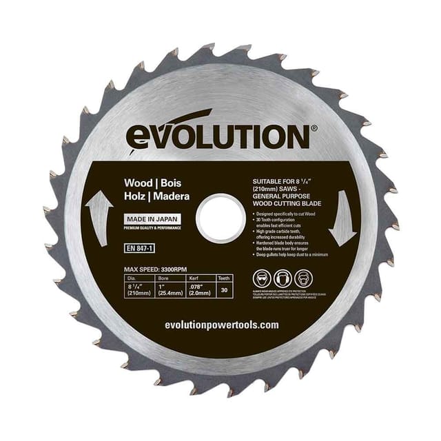 Evolution 210 mm/30 oz Gehrungssäge mit Widia-Spitze zum Holzschneiden