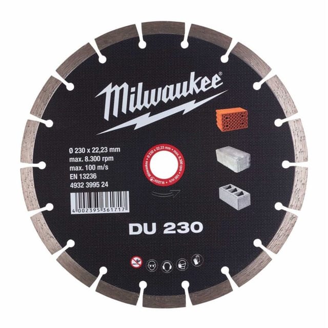Universal-Diamantscheibe 230mm Durchmesser von MILWAUKEE 4932399524