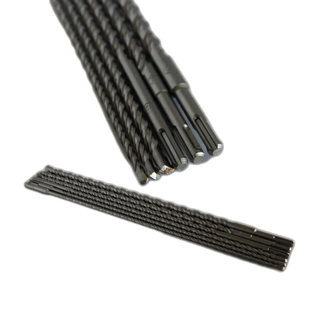 Trade Shop - 6 x 450 mm sds bitches für bohrmaschinen ø 6, 8, 10, 12, 14, 16 mm -