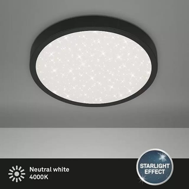 Briloner - led Deckenleuchte Sternenhimmel 24W schwarz Metall-Kunststoff