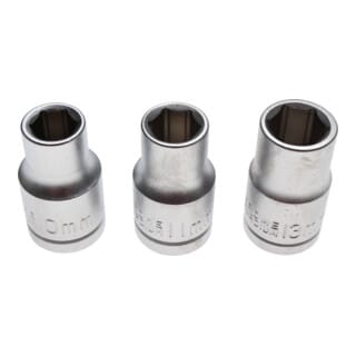 Bgs Technic - Steckschlüsseleinsatz-Satz Antrieb 12,5 mm (1/2') sw 10 - 11 - 13 mm 3-tlg.