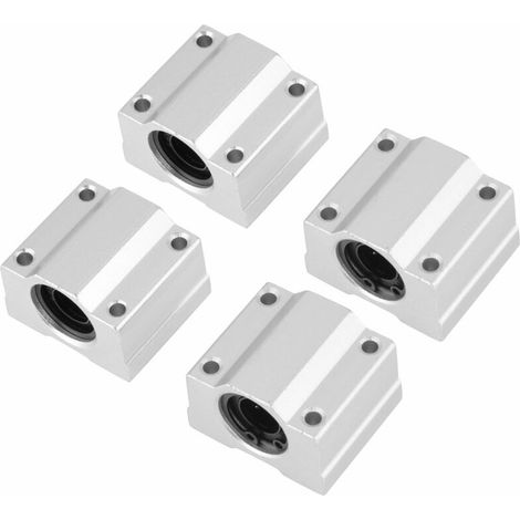 Kugelgelagerter Gleitblock – 4er-pack – Aluminium – 12 Mm Innendurchmesser – Für Präzise Linearbewegungen – Scs12uu