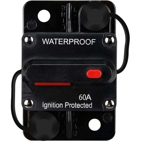 Wasserdichter 60-a-leistungsschalter – Manuelle Rückstellung – 12–48 V Dc – Elektronischer Schutz Für Boote Und Fahrzeuge