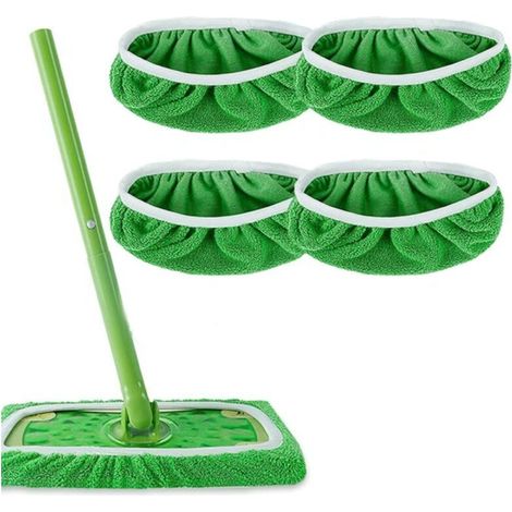 4 Waschbare Und Wiederverwendbare Wischmopps, Ersatz-flachmopp, Wischmopp-set