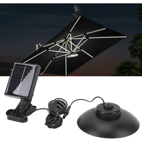 Esol Ai Heat Led-regenschirmlampe, 1,2 W, Cpon-weißlicht, Usb-ladefunktion Mit Leistungsanzeige, Fernbedienung, Terrassen- Und Gartenbeleuchtung, Dubuns