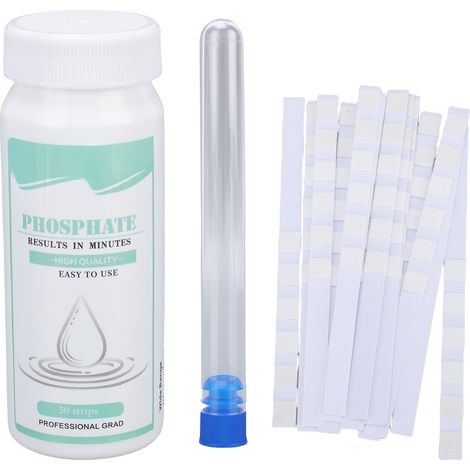 Po4-teststreifen Für Wasser, 50 Punkte, Schnelles Und Genaues Testset Für Schwimmbäder, Aquarien Und Trinkwasser.
