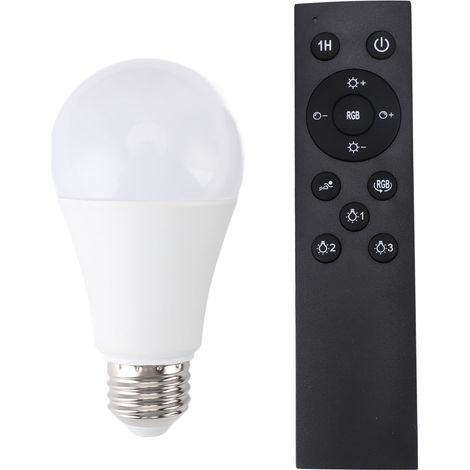 Intelligente Led-lampe, 2700–6500 K Farbtemperatur, Rgb, Stufenlos Dimmbar, 800 Lm, Farbwiedergabeindex (cri) 80+, E26 A19, Mit Fernbedienung, 100–245 V
