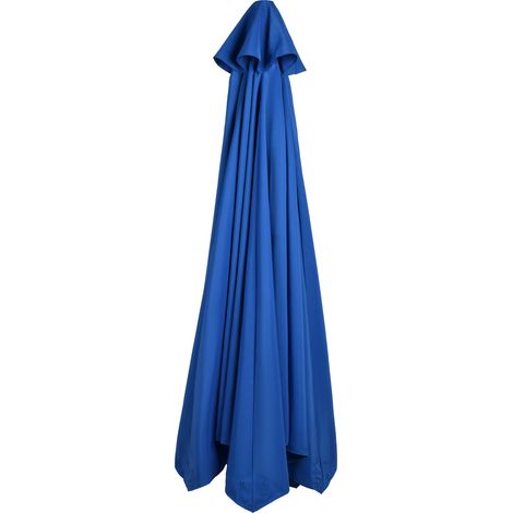 Ersatzdach Für Sonnenschirm, Outdoor-sonnenschirm Aus Wasserdichtem Polyester Für 2,7 M Gestell Mit 6 Streben, Marineblau.