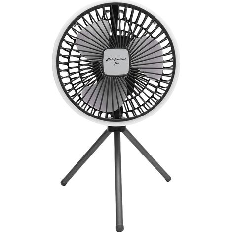 Camping-ventilator-stativleuchte – Kühlend, Usb-aufladbar, Akkubetrieben Für Zelt Und Outdoor-aktivitäten, Tragbar
