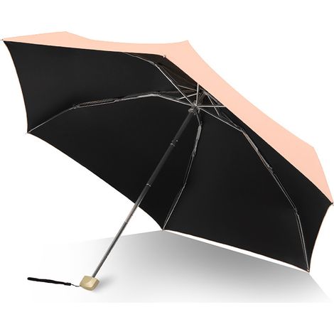 Ultraleichter, Faltbarer Sonnenschirm, Mini, Uv-schutz, Winddicht, Tragbar, Vielseitig Verwendbar, Rosa.