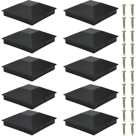 Holzpfostenkappen, 102x102 Mm (4x4 Zoll), Kunststoffbrücke, Wasserdicht, Uv-beständig, Verhindert Rissbildung Und Fäulnis, Außenabdeckung, 10er-packung.