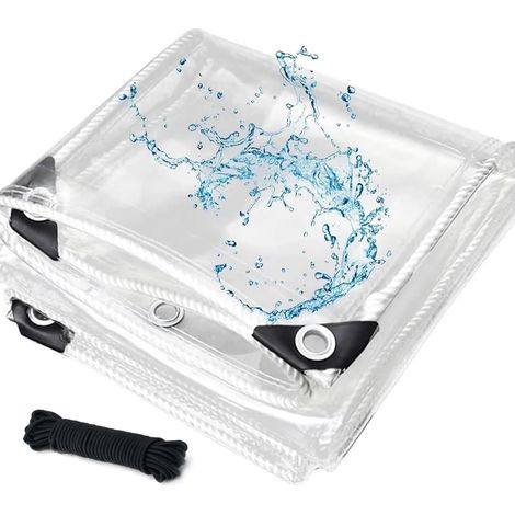 Transparente, Dicke Plane, Wind- Und Wasserbeständig, Vielseitiger Schutz Für Balkon Und Garten.