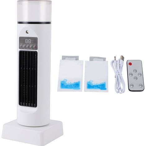 Energieeffizienter Weißer Turmventilator – 6 Geschwindigkeitsstufen, Ohne Rotorblätter, Leise, Timer, Fernbedienung Für Das Wohnzimmer