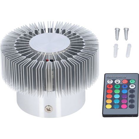 Helle 360°-led-deckenleuchte Mit 24-tasten-fernbedienung, 3-w-led, Sonnenförmige Wandleuchte Für Restaurants/cafés, 85–277 V