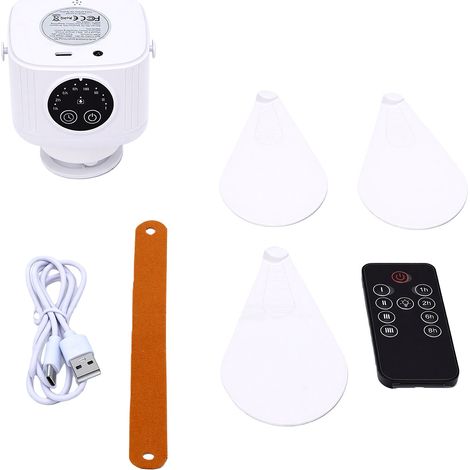 Tragbarer Deckenventilator Für Den Außenbereich – Verstellbares Licht, Wiederaufladbar, 3 Flügel, Weiß, Für Terrasse Und Garten