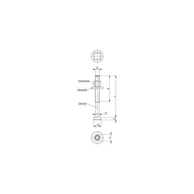 Schnellspannmutter ohne Bund 6332S-M6 AMF