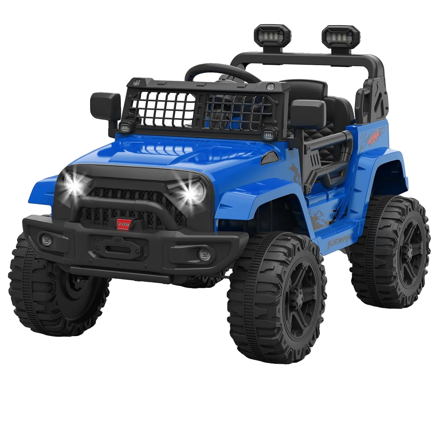 Elektrisches Kinderauto, Bluetooth-konnektivität, Sicherheitsmerkmale, Weiss