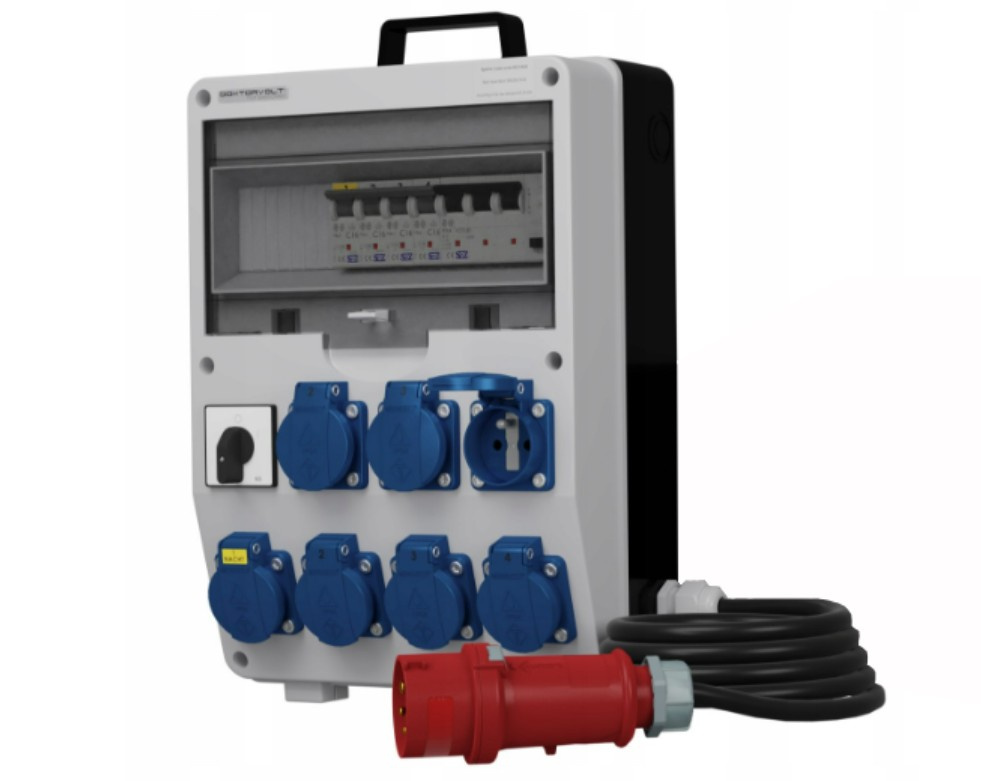 Gebäudeverteilerkasten Mit Kabel Und Stecker Td-s/fi Skh 7x230v Doktorvolt 0427