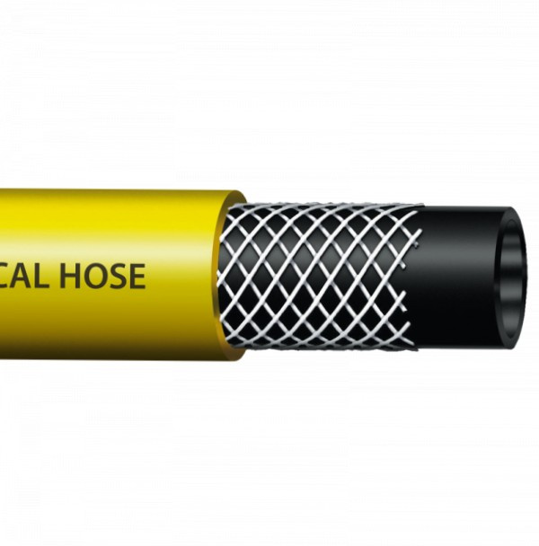 Technischer Schlauch 12,5 X 3 Mm 17 Bar 50 M Für Druckspritzen Gelb Bradas 9670