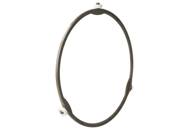 Vhbw - Drehring Antriebsring 19cm universal für Mikrowellen z.B. kompatibel mit Bosch, Siemens, aeg, Severin - braun / weiß