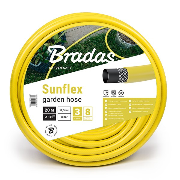 Sunflex 3-lagiger Gartenschlauch 5/8" 20m Wms5/820 Bradas 1780