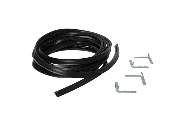 Universal Backofendichtung 3m mit Winkelhaken Montageset kompatibel mit Backofen Herd - Dichtung Backofentürdichtung Ofentürdichtung Türdichtung