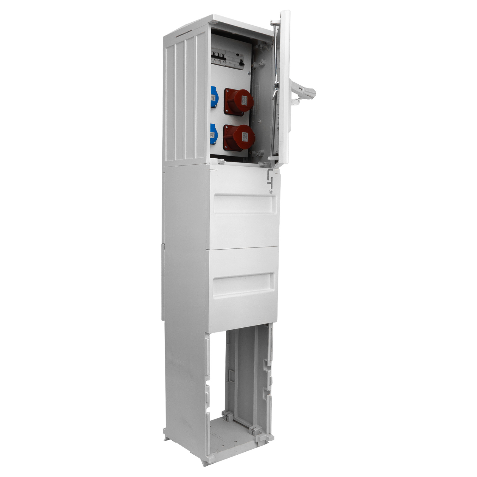 Verteilerkasten Auf Dem Fundament 16a 32a Cee-geschützt 2x230v Schuko Erbetka Doktorvolt Dv-5572-d