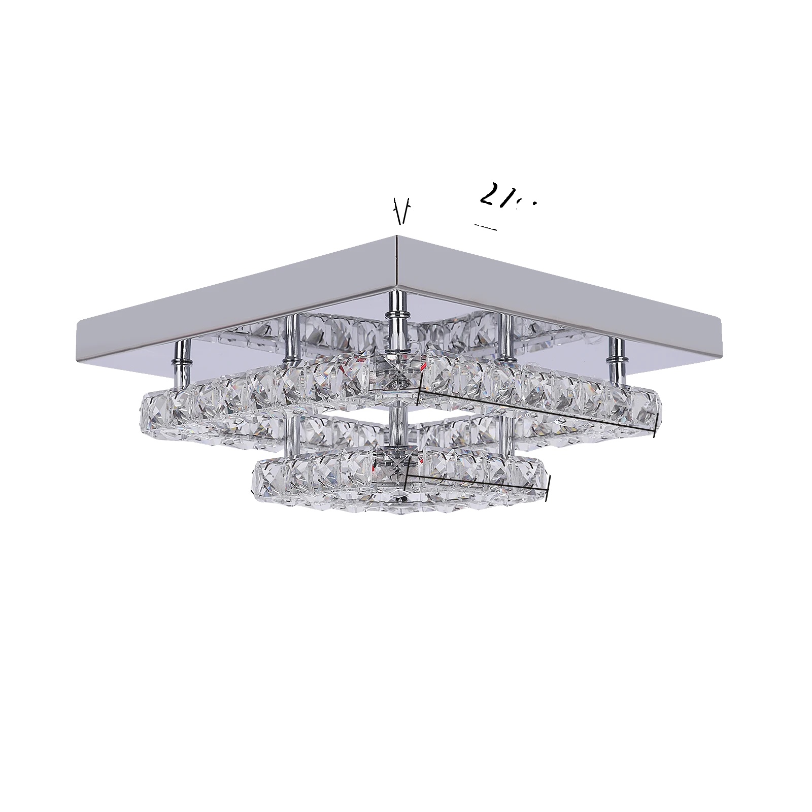 Deckenleuchter, Modernes Design, Led-beleuchtung, 3 Ringe, Dimmbare Fernbedienung