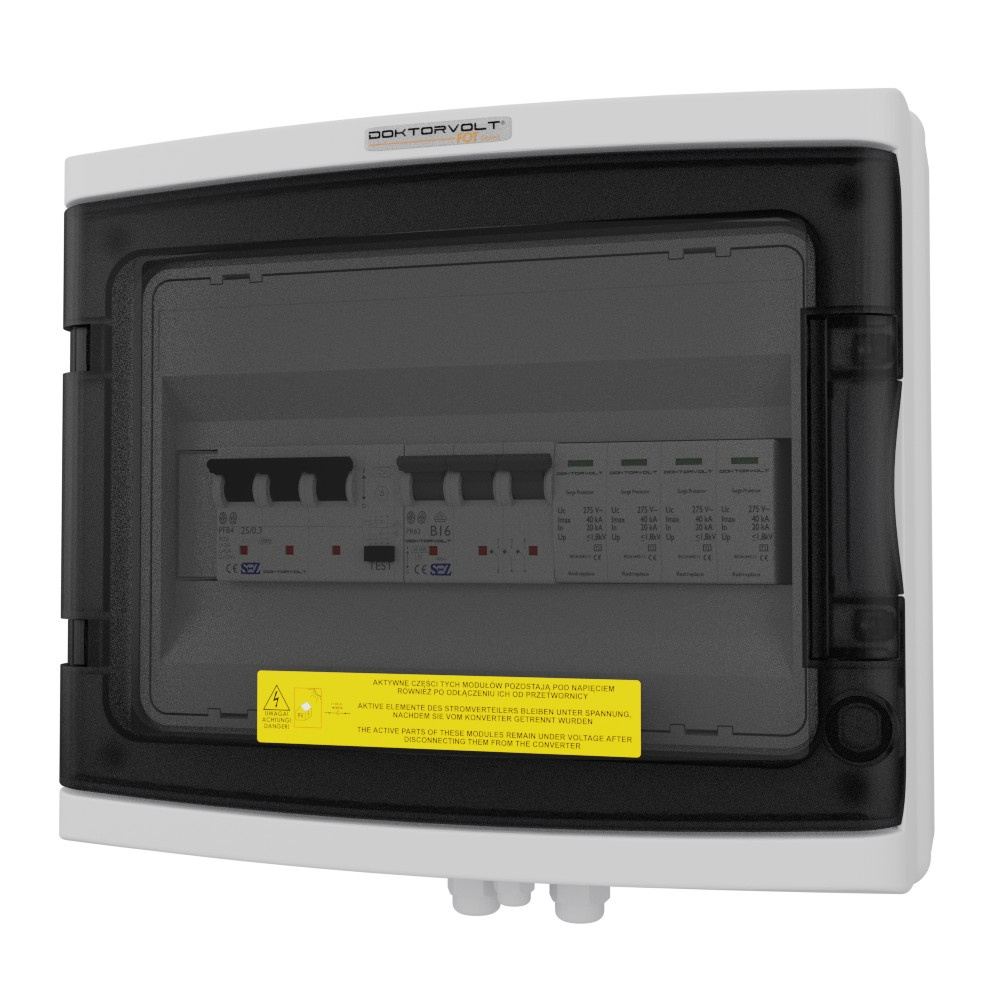 Photovoltaik-solar-pv-verteilerkasten Ac 3f B16 300ma T2 Doktorvolt 2384