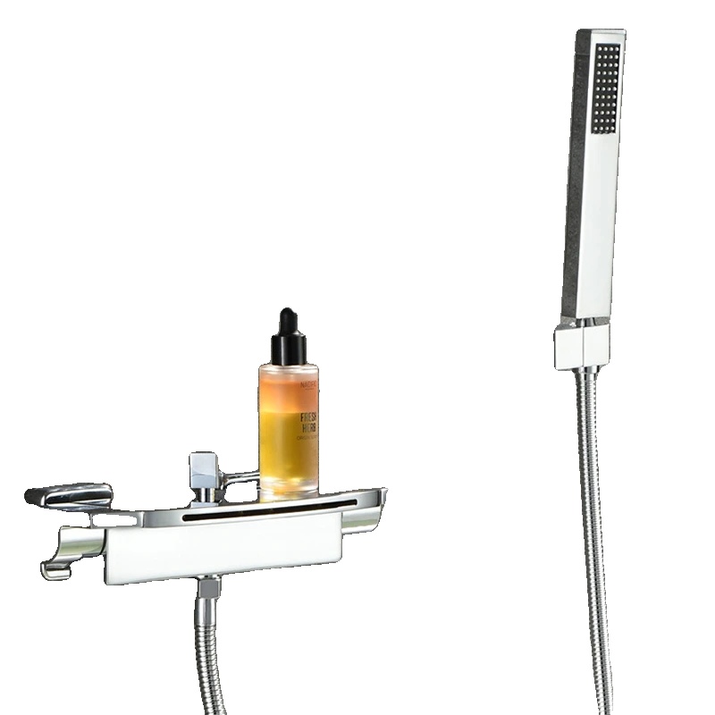 Duschsystem, Einstellbarer Wasserdurchfluss, Robuste Edelstahlkonstruktion, Hellsilber