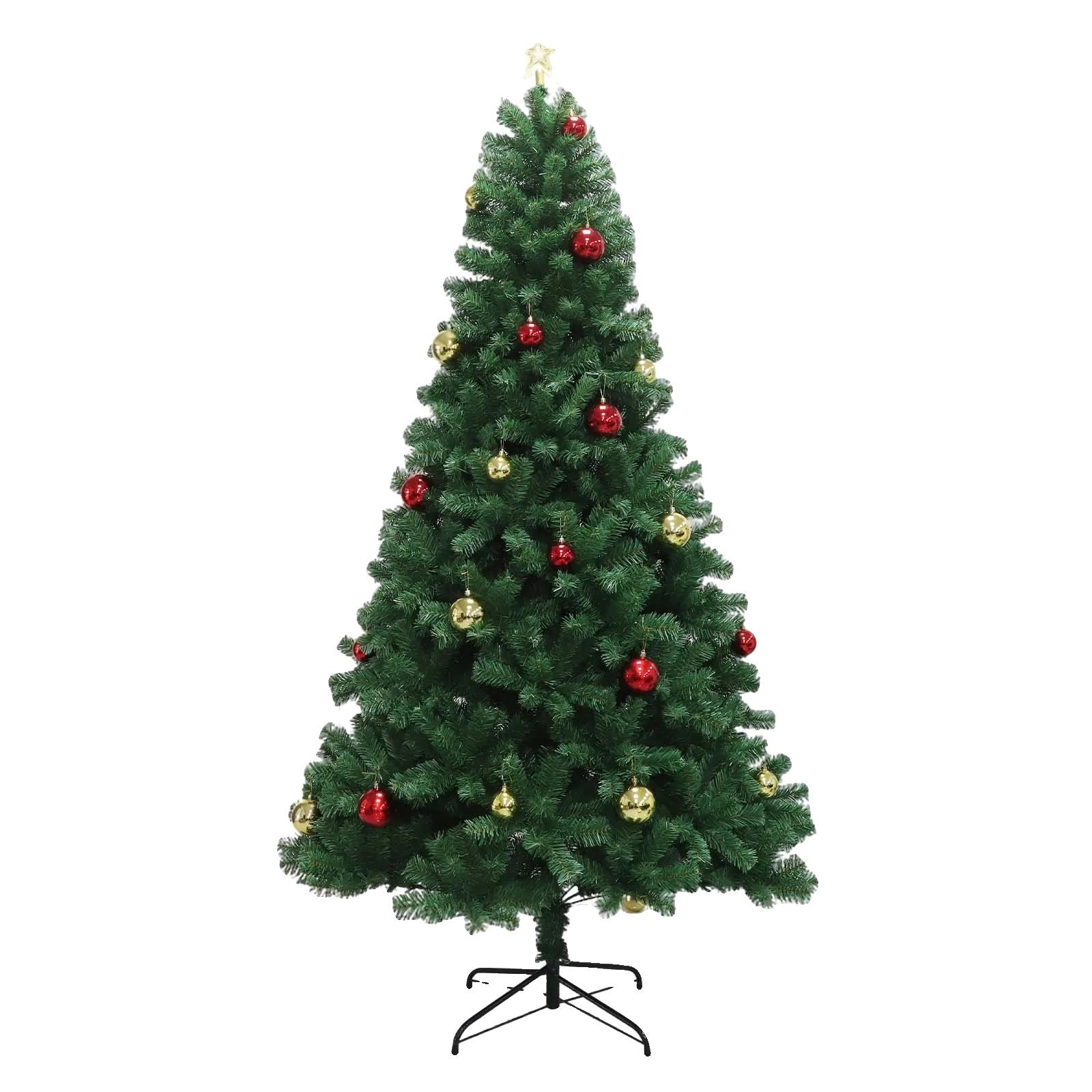 Künstlicher Weihnachtsbaum, Schneebedecktes Design, 170 Zweige, Grün, 0,5 M
