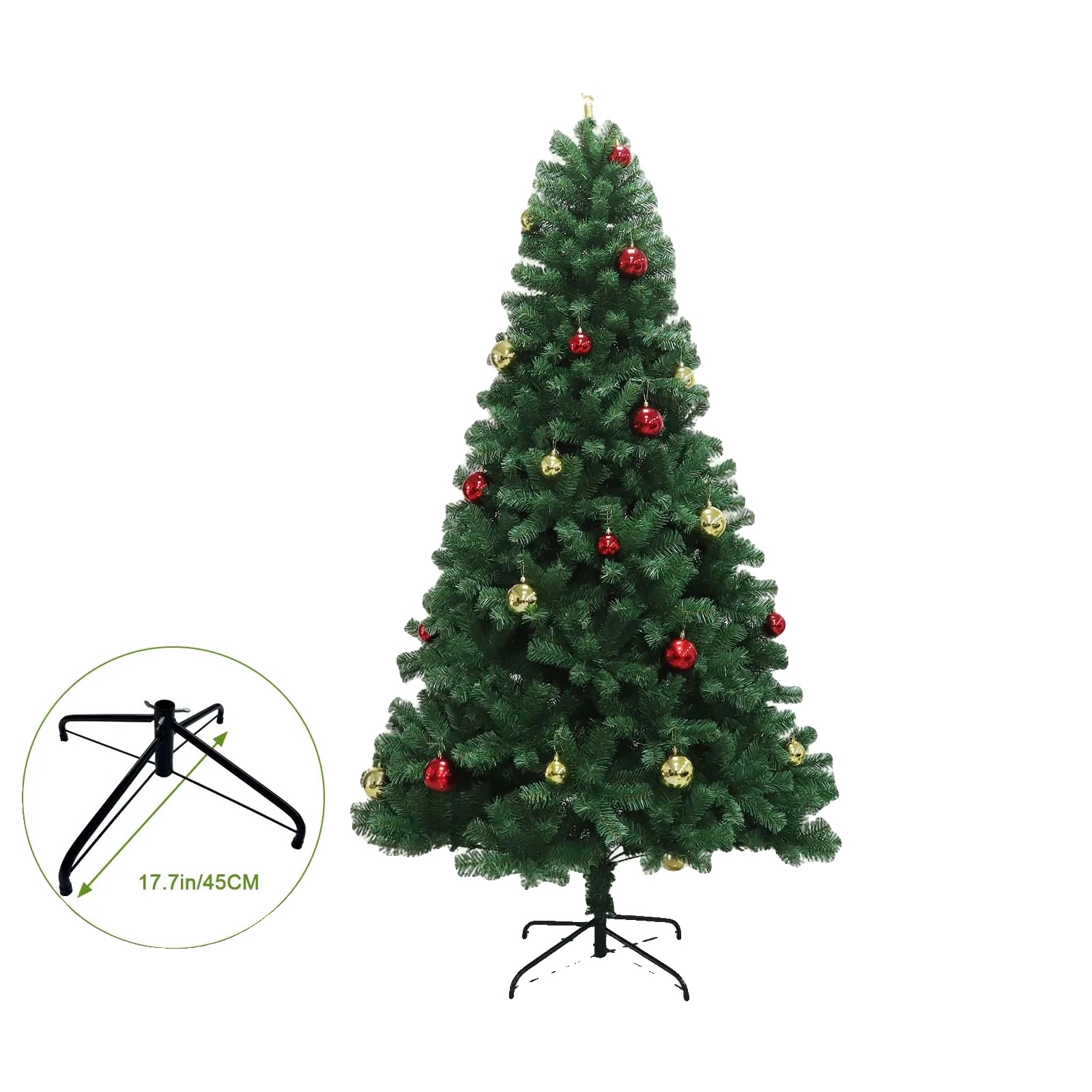 Weihnachtsbaum, Minimalistisches Design, Led-beleuchtungsoptionen, Mit Leds, 120 Cm