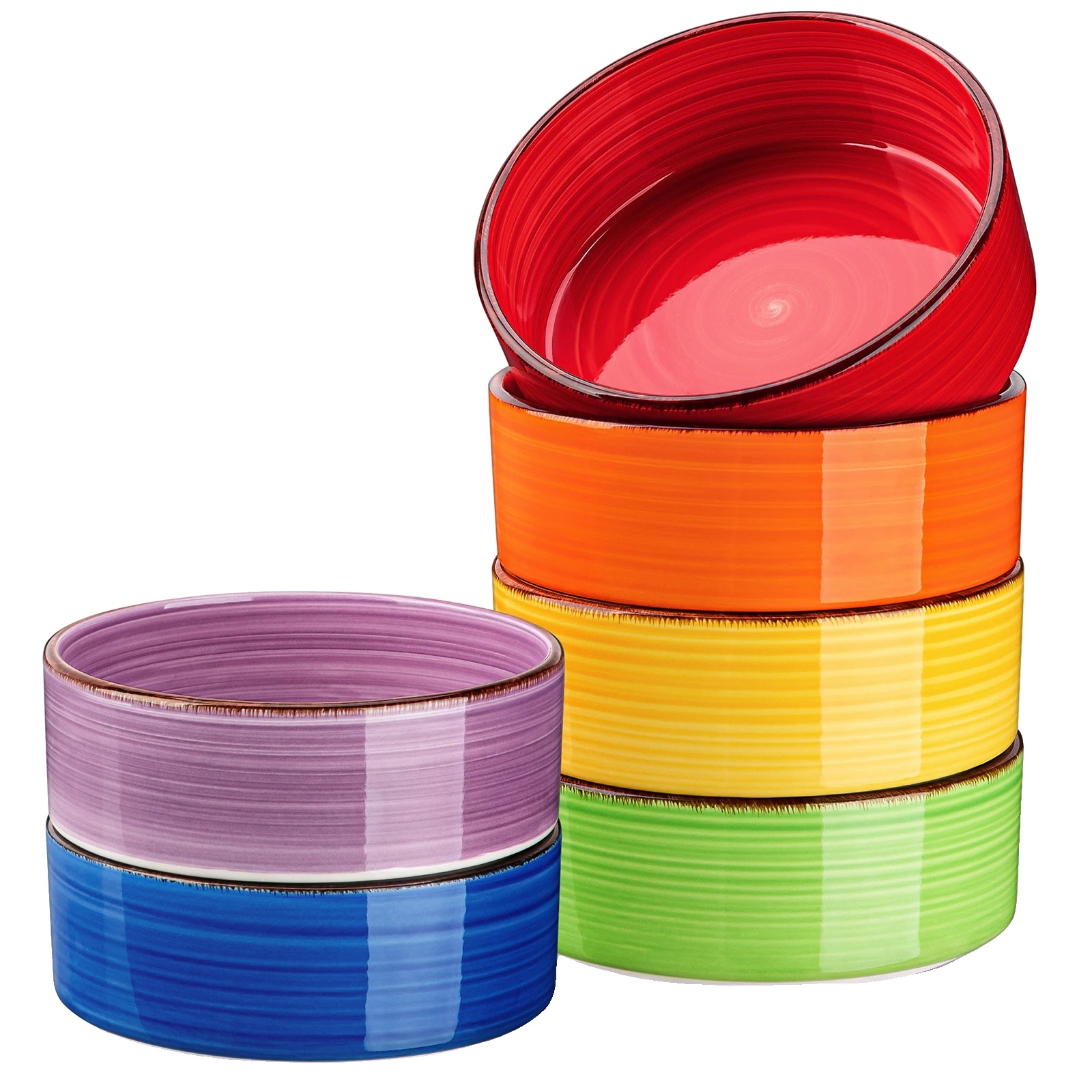 Schalen-set, Handbemalte Keramik, 6 Bis 12-teilig