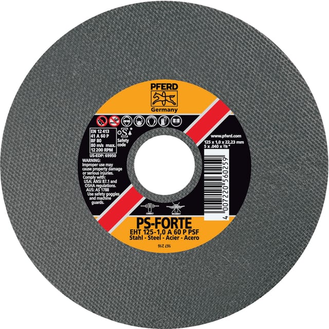 Trennscheibe gerade A46PPS 115x1,6mm Pferd