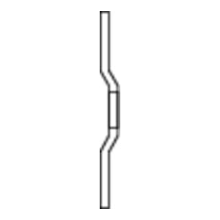 Schruppscheibe gekröpft A24RSG 125x7mm PFERD