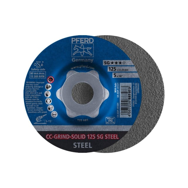 Schleifscheibe CC-Grind Solid Steel 125mm Pferd