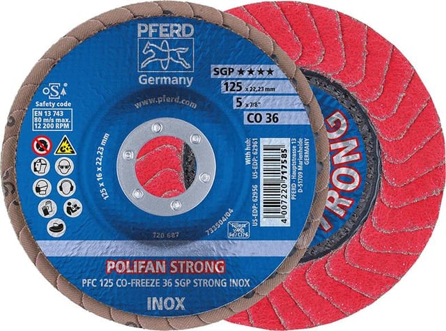 Fächerschleifscheibe CO50FREEZE sgp strong 125mm K50 Pferd