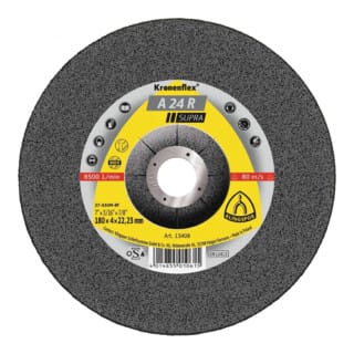 Schruppscheibe A24R Supra 125x6mm gekröpft - Klingspor