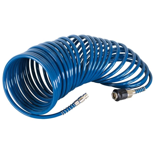 Spiralschlauch, 10 m, blau, für HC24V / HC25o / HC51V - Scheppach
