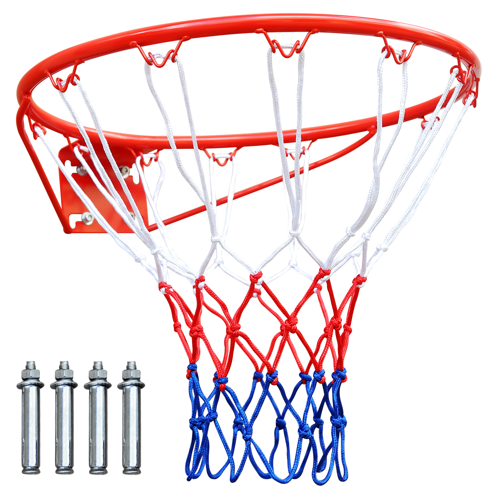 Ersatz-basketballkorb 45,72 Cm Aus Rotem Eisen Mit Netz