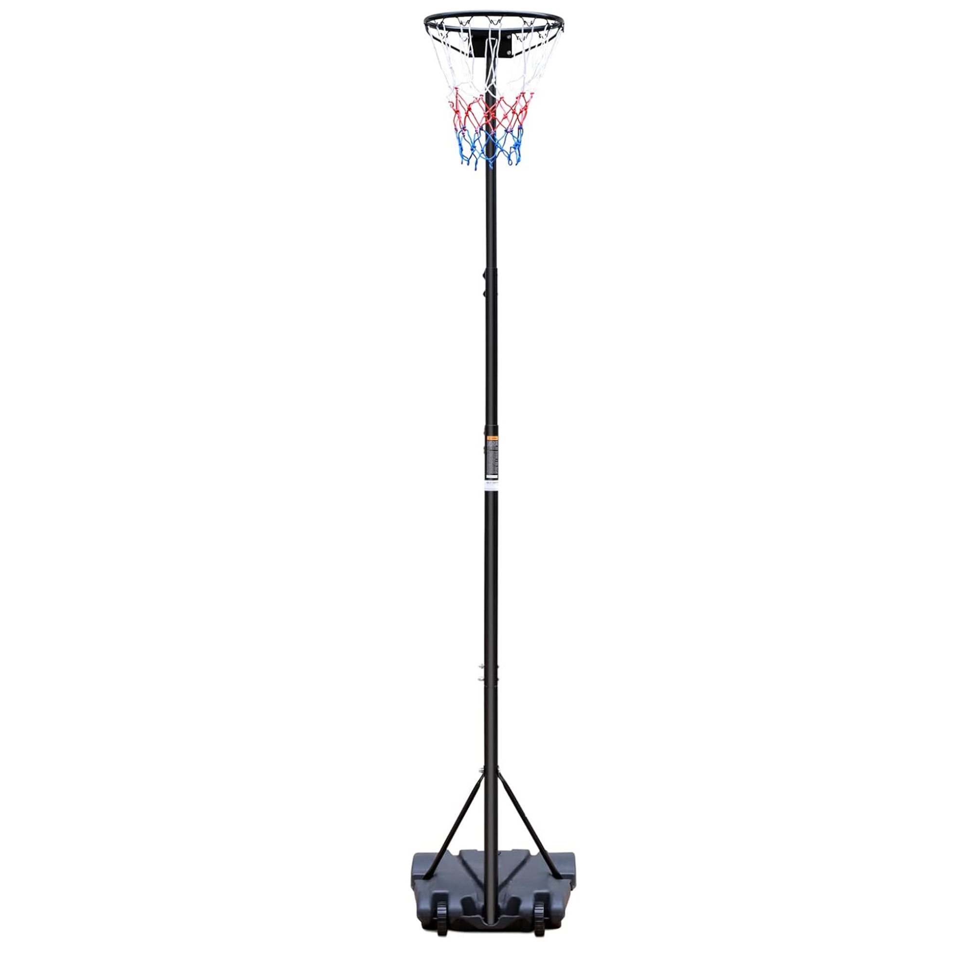 Tragbarer, Höhenverstellbarer Basketballkorb 259,08–304,8 Cm Ohne Brett, Schwarz