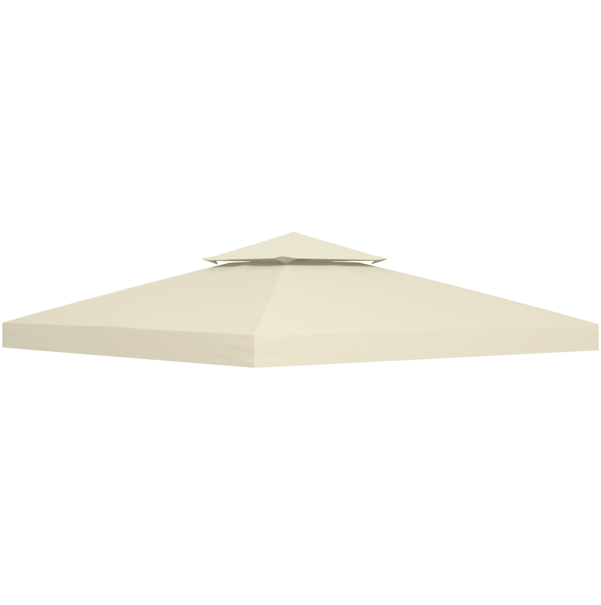 Ersatzdach Für Pavillon 3x3 M Aus Polyester Cremebeige