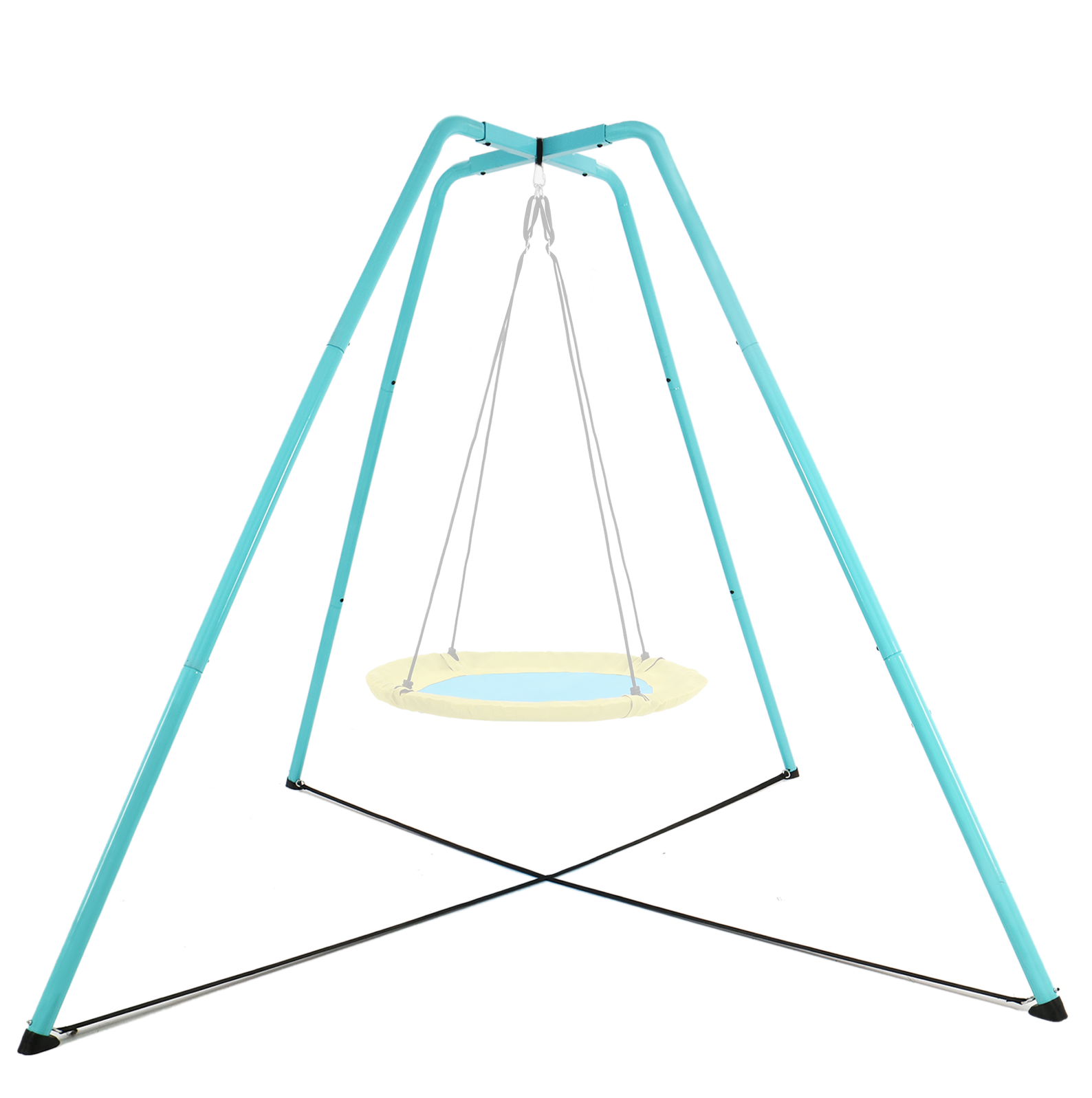 A-förmige Schaukelstütze Aus Stahl, Blau, 221 X 221 X 200 Cm, Modenuit