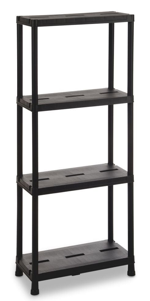 Centrale Brico - Kunststoffregal 63/4 138 x 60 x 30 cm 4 Kunststoffböden 125 kg Kunststoffregal
